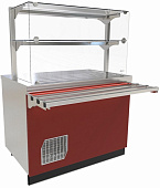 Прилавок-витрина Abat ПВВ(Н)-70Е-06-НШ (браво, бордо)