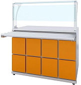 Прилавок нейтральный Luxstahl ПНП (С) -1200 Premium (нерж.)