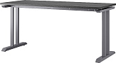 Стол офисный КОБОР T-120/60 graphite/wood
