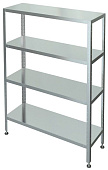 Стеллаж кухонный Марихолодмаш С-4-0,5/0,95/1,8 оцинк. сталь