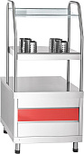Прилавок для приборов Abat ПСПХ-70КМ (нерж. столешница)