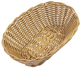 Корзина для хлеба MGprof (овальная, 18*12*6 см., коричневая, полиротанг)