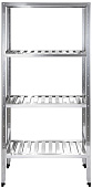 Стеллаж кухонный с решетчатыми полками Luxstahl СРРП-1800x900x500