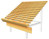 Овощной развал STAHLER (L=1200, H=1100, G=1000, T-WL 10101200, структурная муар, RAL 9010)