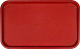 Поднос увеличенный Luxstahl 530х330 мм красный (ПП)