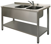 Ванна моечная двойная бизнес Simeco ВМ2EП1506П