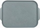 Поднос Luxstahl 450х355 мм серый [1730]
