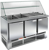 Стол для салатов HICOLD SLE3-111GN высокое стекло