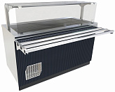 Прилавок-витрина Abat ПВВ(Н)-70Е-01-НШ (море, волна)