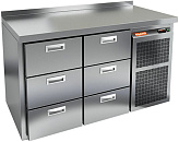 Стол морозильный HICOLD GN 33 BR2 BT (R290)