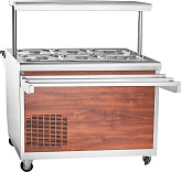 Прилавок-витрина Abat ПВВ(Н)-70ПМ-НШ кашир.