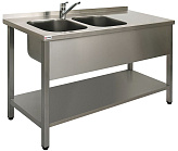 Ванна моечная двойная бизнес Simeco ВМ2EЛ1707П