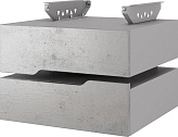 Тумба подвесная КОБОР T-2 aluminum/chicago