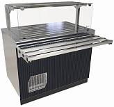 Прилавок-витрина Abat ПВВ(Н)-70Е-04-НШ (море, волна)