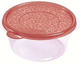 Контейнер для продуктов (круглый, 1,75 л., 19,7*9 см., полипропилен, бордовый)