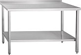 Стол производственный Abat СПРП-6-6 каркас из нерж. стали, с полкой