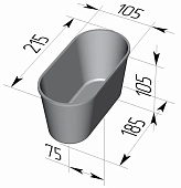 Кондитерская форма Спика Форма №10 овал