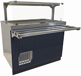 Прилавок-витрина Abat ПВВ(Н)-70Е-НШ (море, волна)