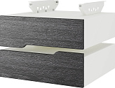 Тумба подвесная КОБОР T-2 white/wood