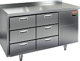 Стол морозильный HICOLD GN 33 BR3 BT (R290)