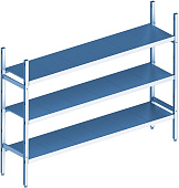 Стеллаж модульный базовый POLAIR LOAD.ME INOX 21AL.3IN50.09B